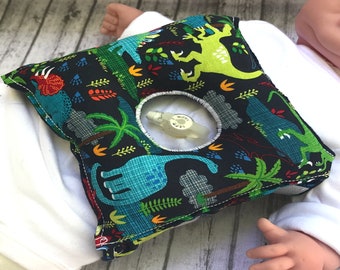 Dinosaur G Tube Tummy Time Pillow