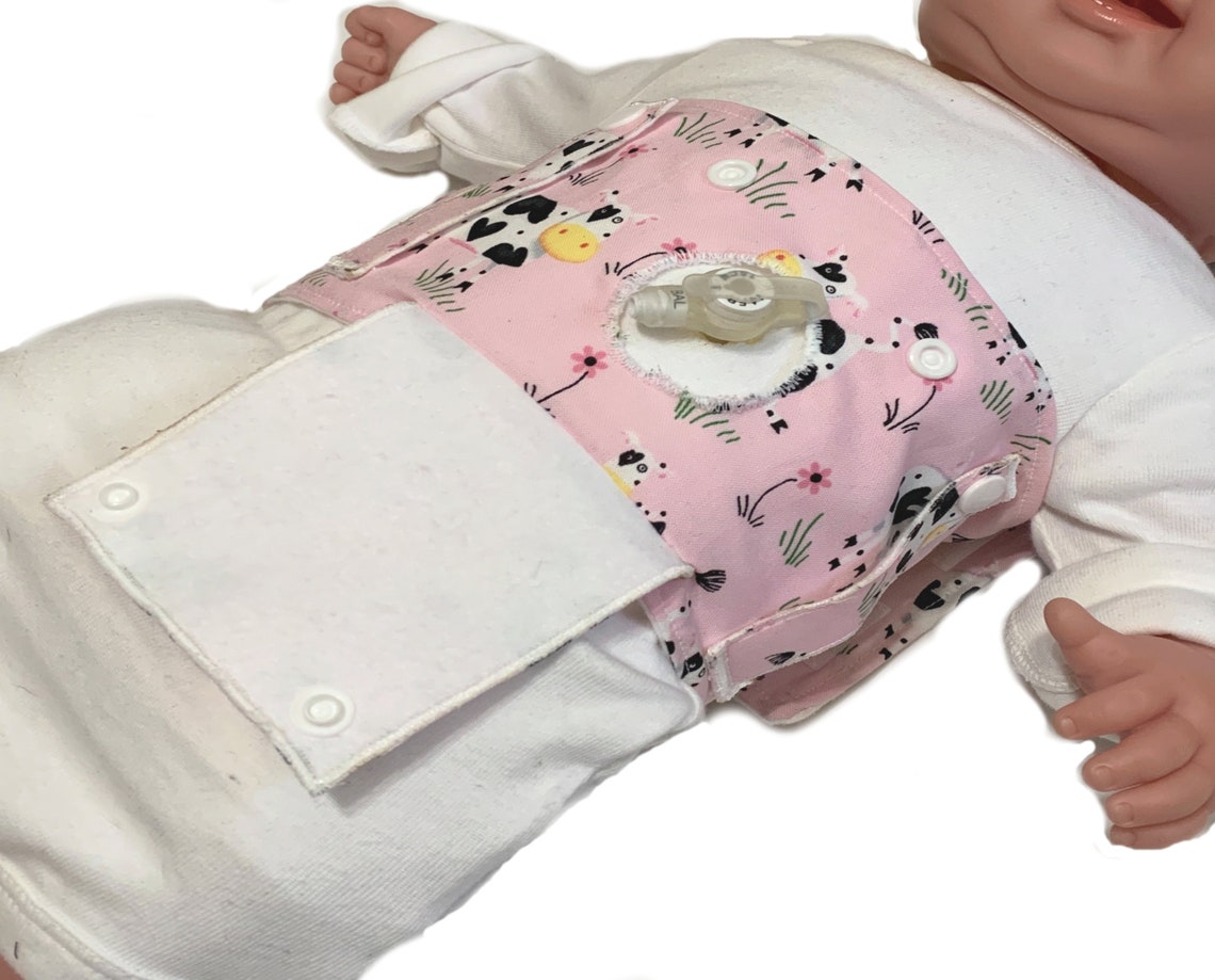 Pink Cow Gtube Belt for Girls Feeding Tube Belt Etsy