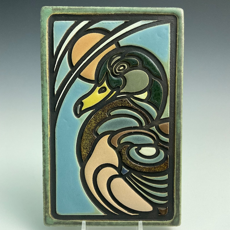 Handmade Ceramic Art Tile, A Mallard, Duck Tile - Etsy