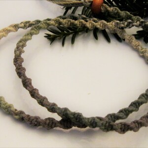 Hemp Necklace, Camo, Hemp Jewelry