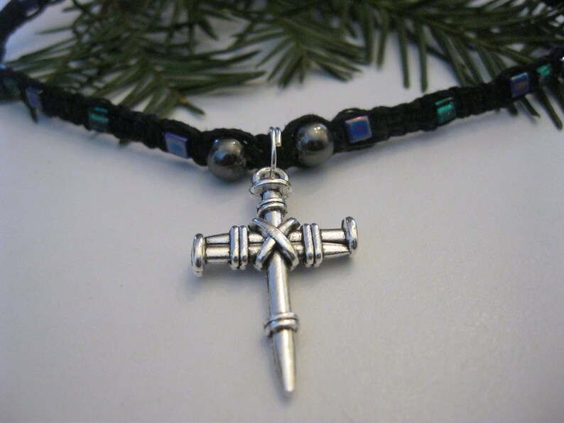 Cross Hemp Necklace