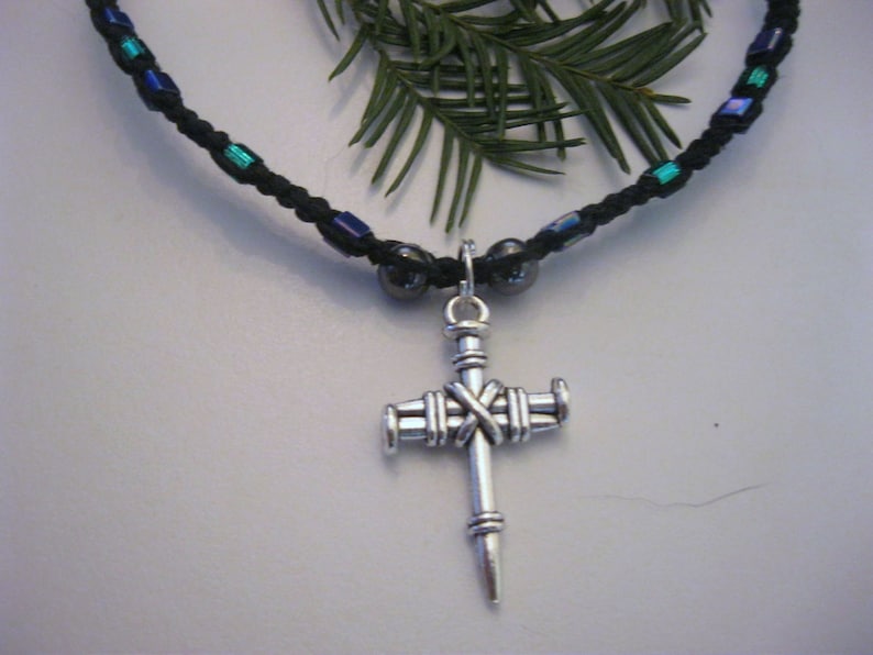 Cross Hemp Necklace