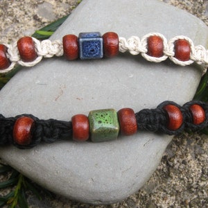 Hemp Necklace, Thick Hemp Necklace, Gift For Him, Gift for Friend, Earthy, Hemp Jewelry, Color Choices