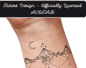 A Court of Thorns and Roses Tattoo Design | Officially licensed | ACOTAR | ACOMAF | Night Court Insignia