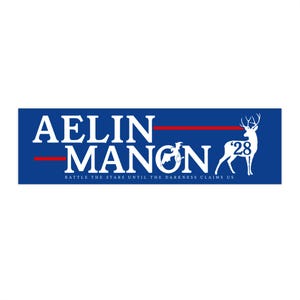 Throne of Glass Bumper Stickers, Aelin Manon Campaign, Bookish Gifts, YA Fantasy Fans, Laptop Decals