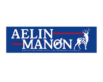 Throne of Glass Bumper Stickers, Aelin Manon Campaign, Bookish Gifts, YA Fantasy Fans, Laptop Decals