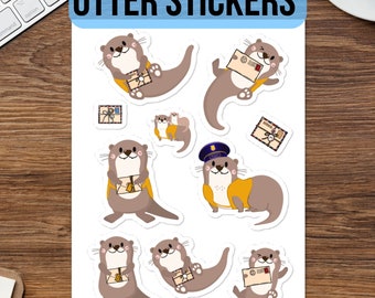 Crescent City Otter Sticker sheet | otter merch | Sarah J Maas merch | gift for readers
