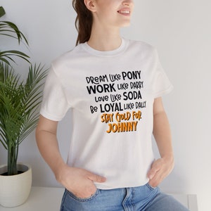 Die Außenseiter Tshirt | Träume wie Ponyboy | Bleib Gold für Johnny Bild 3