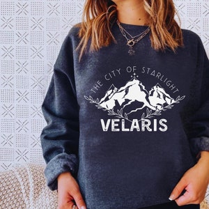 Velaris mountains the city of starlight Sweatshirt | ACOTAR | Acomaf | officially licensed SJM merch