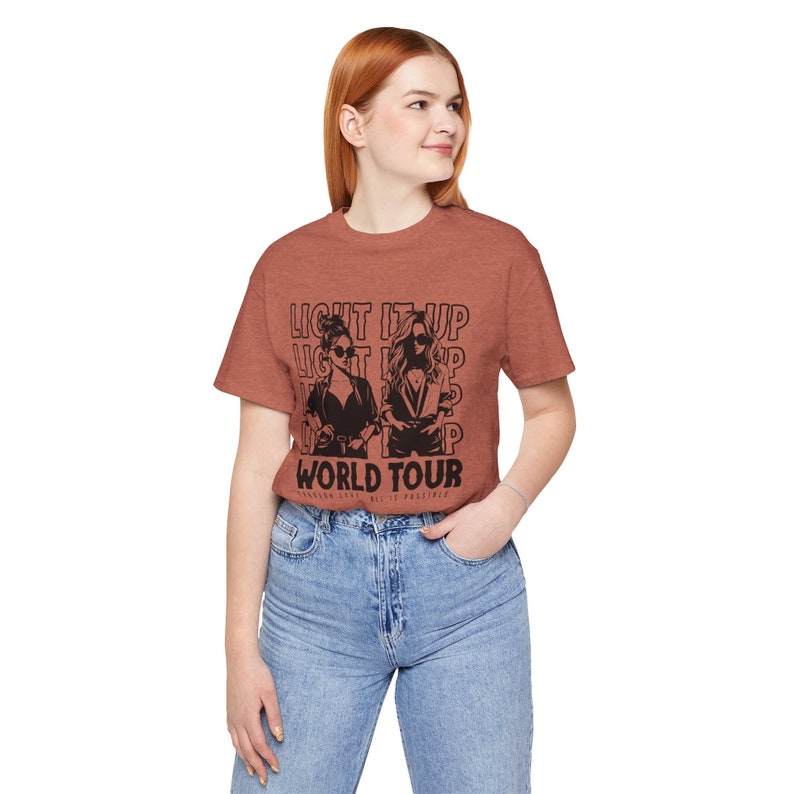 Crescent City Inspired Tee, Light it up World Tour Shirt, Unisex T-Shirt Gift, Bryce and Danika Fanwear, Sarah J Maas Merch, Licensed Seller image 8