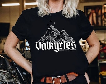 Maglietta Valkyrie / maglietta ACOSF / Camicia Silver Flames / Una corte di fiamme d'argento / Maglietta Nesta Valkyrie / Niente può spezzarci / Gwyn Emerie