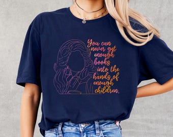 Book Dolly Parton Tee, Book Lover Shirt, Teacher Gift, Literary Tee, Reading Enthusiast Shirt