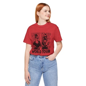 Crescent City Inspired Tee, Light it up World Tour Shirt, Unisex T-Shirt Gift, Bryce and Danika Fanwear, Sarah J Maas Merch, Licensed Seller Heather Red