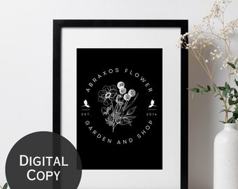 Abraxos Flower Shop Digital Print | Manon Blackbeak | Throne of Glass | Manon and Dorian | Wyvern Digital art