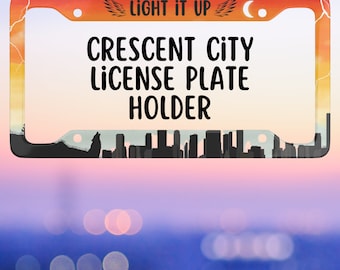 Crescent City Light it Up License Plate Frame