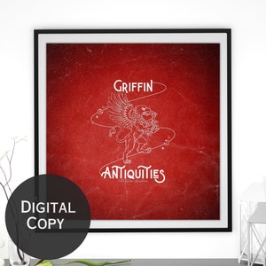 Griffin Antiquities digital art | Crescent City art | Bryce and hunt