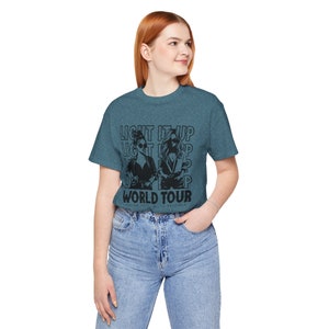 Crescent City Inspired Tee, Light it up World Tour Shirt, Unisex T-Shirt Gift, Bryce and Danika Fanwear, Sarah J Maas Merch, Licensed Seller Heather Deep Teal