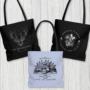 Sarah J Maas tote bag | officially licensed throne of glass bag | ACOTAR tote bag