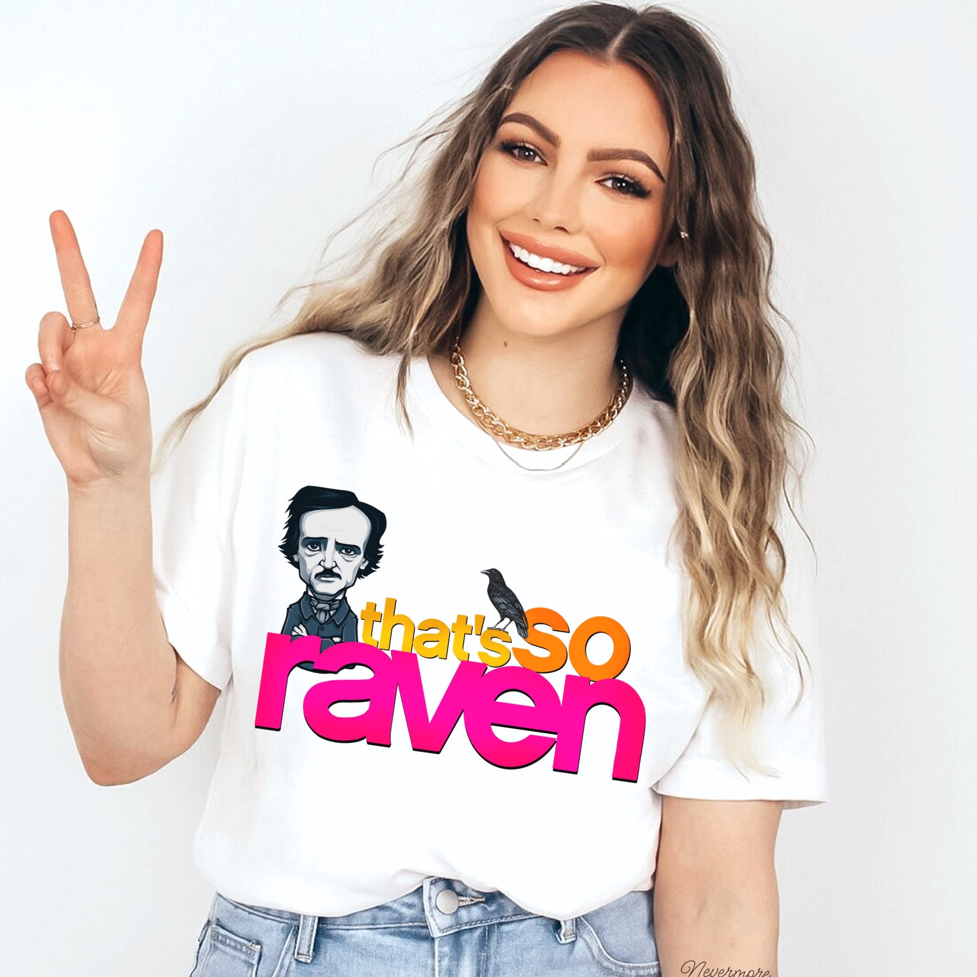 Thats so Raven Edgar Allan Poe tshirt | Punny English teacher | teacher with a pun |