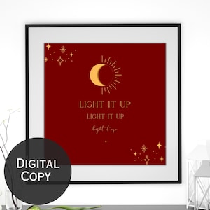 Light it up officially licensed digital art - Bryce - SJM wall décor - Crescent City - House of Sky and Breath
