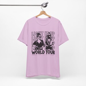 Crescent City Inspired Tee, Light it up World Tour Shirt, Unisex T-Shirt Gift, Bryce and Danika Fanwear, Sarah J Maas Merch, Licensed Seller Lilac