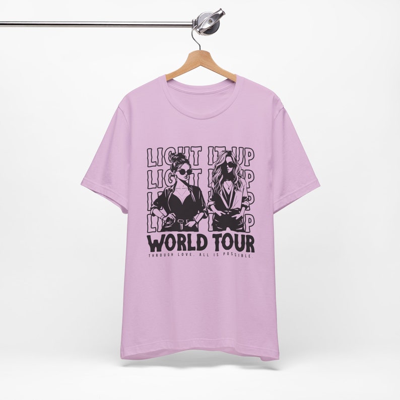Crescent City Inspired Tee, Light it up World Tour Shirt, Unisex T-Shirt Gift, Bryce and Danika Fanwear, Sarah J Maas Merch, Licensed Seller Lilac