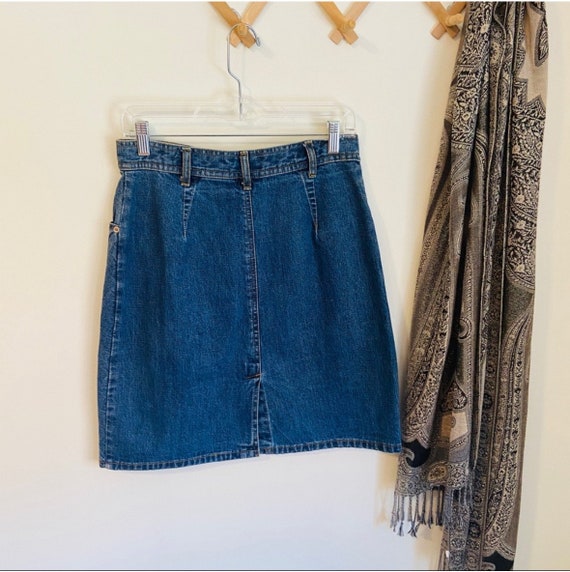 Bill Blass Jeans • Retro Denim Skirt - image 3