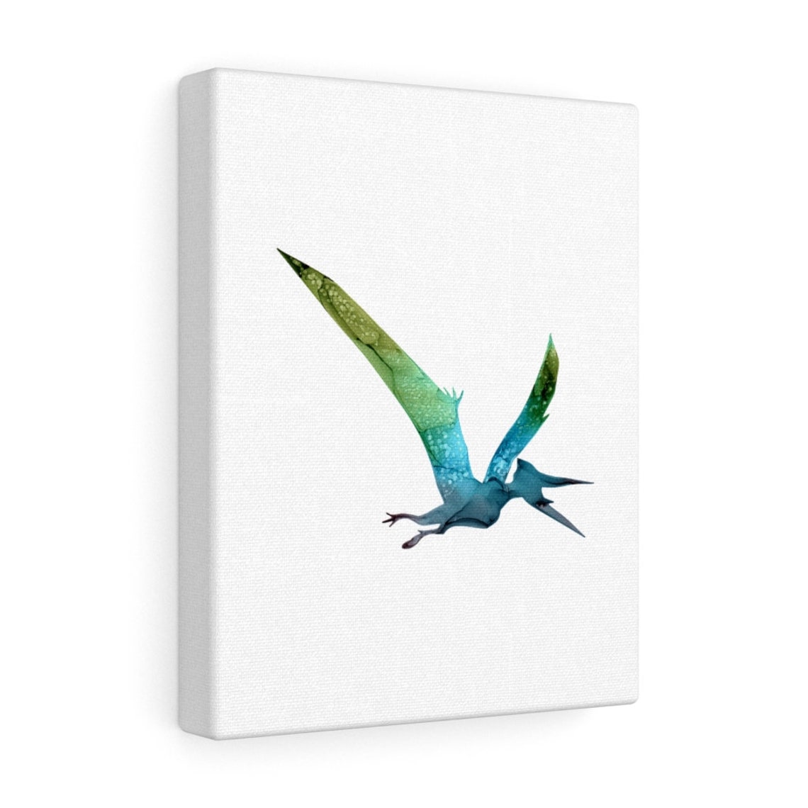Dinosaur Canvas Wall Art Abstract Alcohol Ink Flying Etsy UK