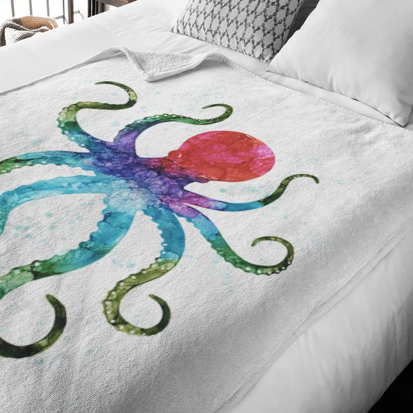 Octopus Blanket Etsy