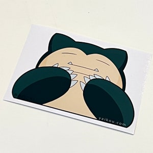 Sleepy Boi Peeker - Sticker for laptop, car, or pocket monster index