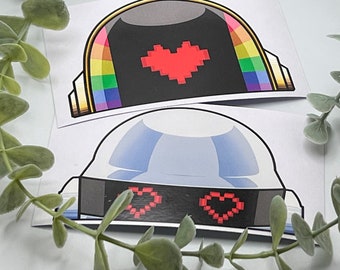 Daft Punk Peeker Stickers for Car, Laptop, etc.