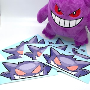 Gengar Peeker Sticker - For car, laptop, mausoleum