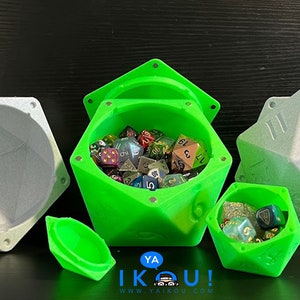 d20 Dice Case - “Die of Holding” Magnetic Container for tabletop game dice - Dungeons and Dragons, DND, TTRPG