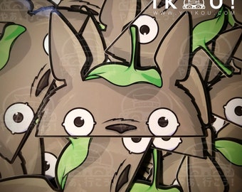 Forest Spirit Peeker Sticker - For Car, Laptop, or nestled shrine in a Japanese forest