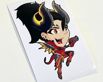Demon Mercy - Sticker for laptop, car, or payload