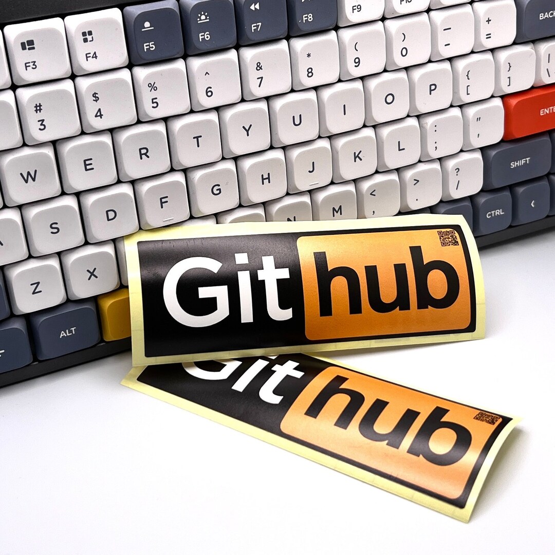 Github Sticker - Parody Logo - Etsy
