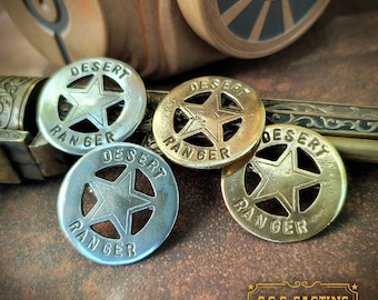 Desert Ranger Badge- solid metal