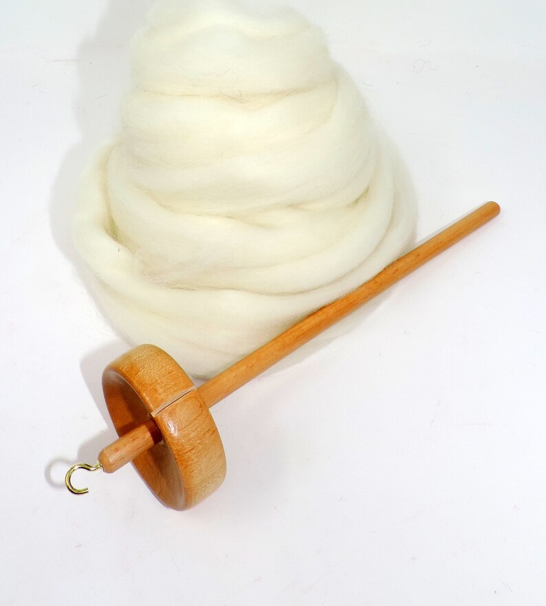 Beginner Spinning Kit Top Whorl Drop Spindle 2 ozs Roving Etsy