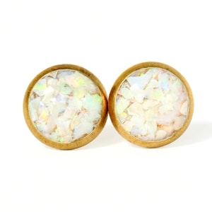 Raw Australian Opal Studs