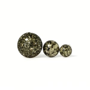 Raw Pyrite Studs
