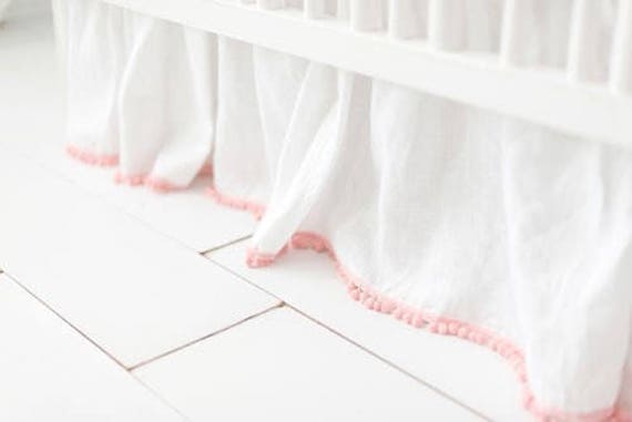 muslin crib skirt