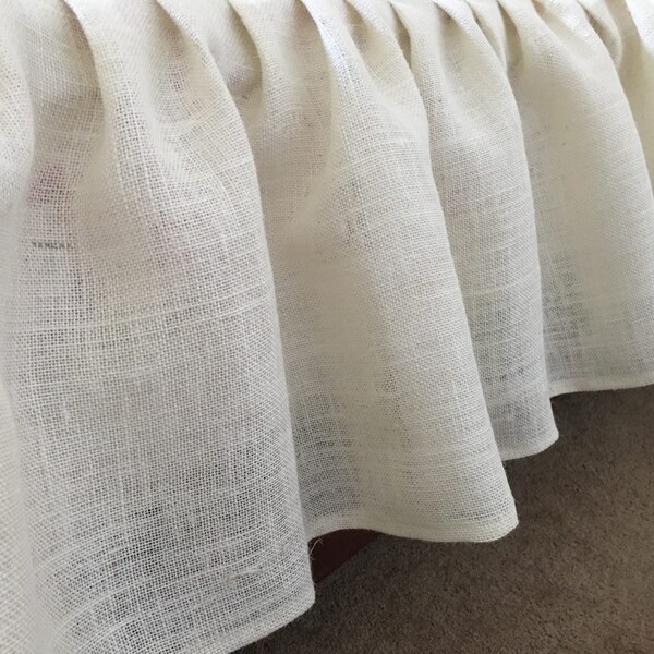 Burlap Bed Skirt Etsy