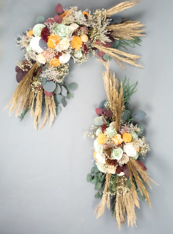 Pampas Grass Wedding Arch Fl Arrangement In Boho Style - Diy Flower Arrangement For Wedding Arch Pampas Grass Wedding Arch Fl Arrangement In Boho Style - Diy Flower Arrangement For Wedding Arch