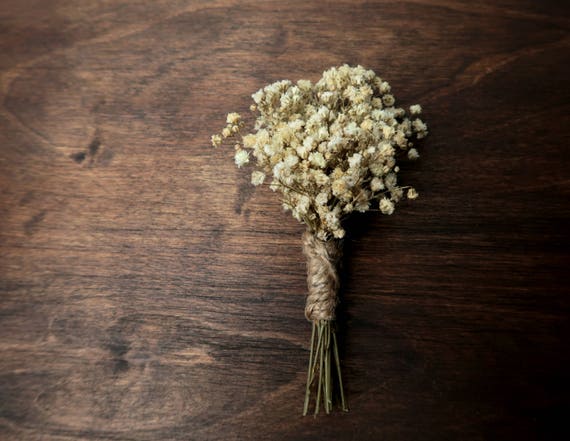 Rustic Wedding Boutonniere With Real Natural Preserved - Etsy