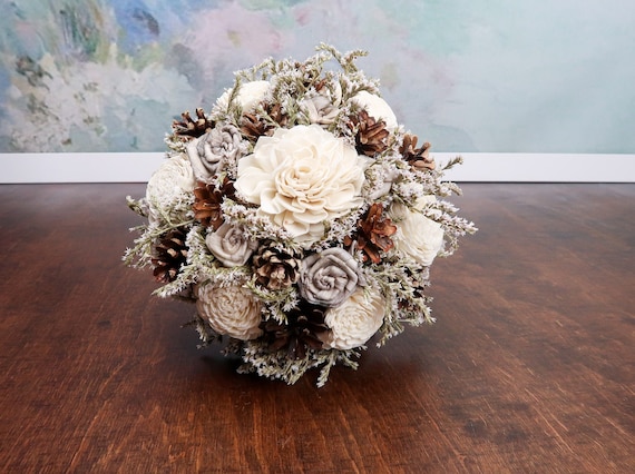 Winter Wedding Rustic Wonderland Small Bridal Bridesmaid BOUQUET