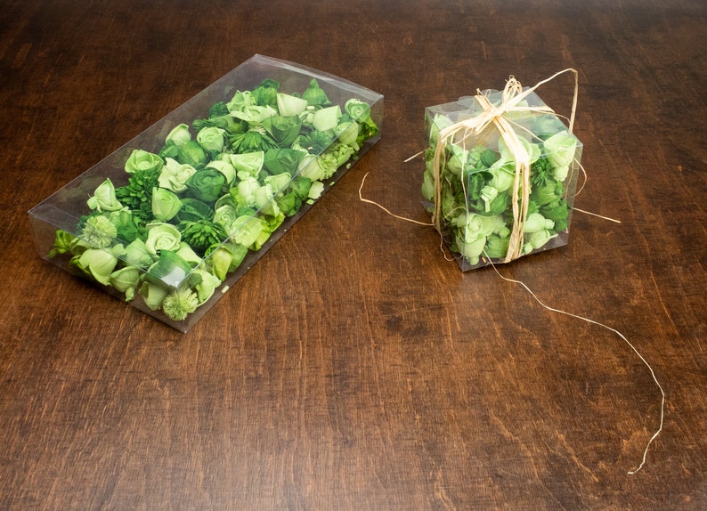 Potpourri Green Sola Flowers for Flower Girl Basket Eco Etsy