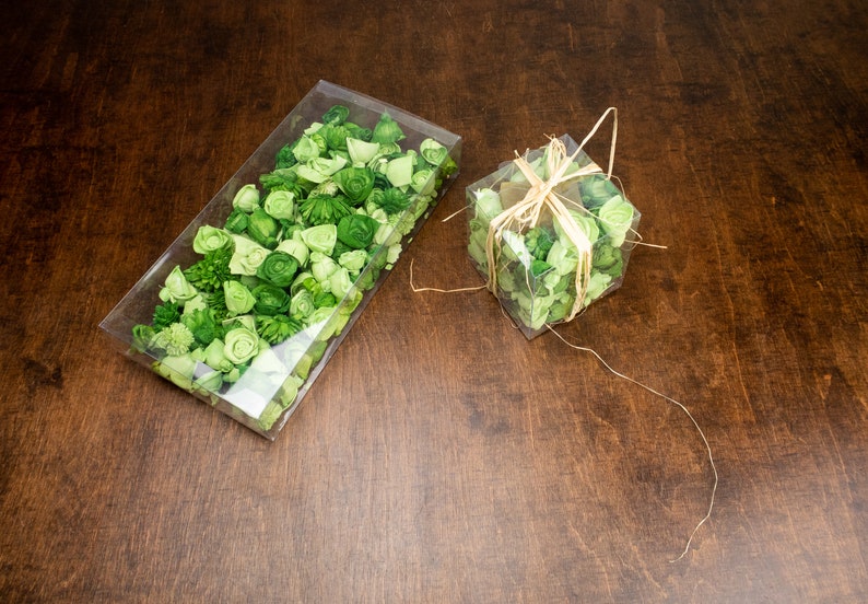 Potpourri Green Sola Flowers for Flower Girl Basket Eco Etsy