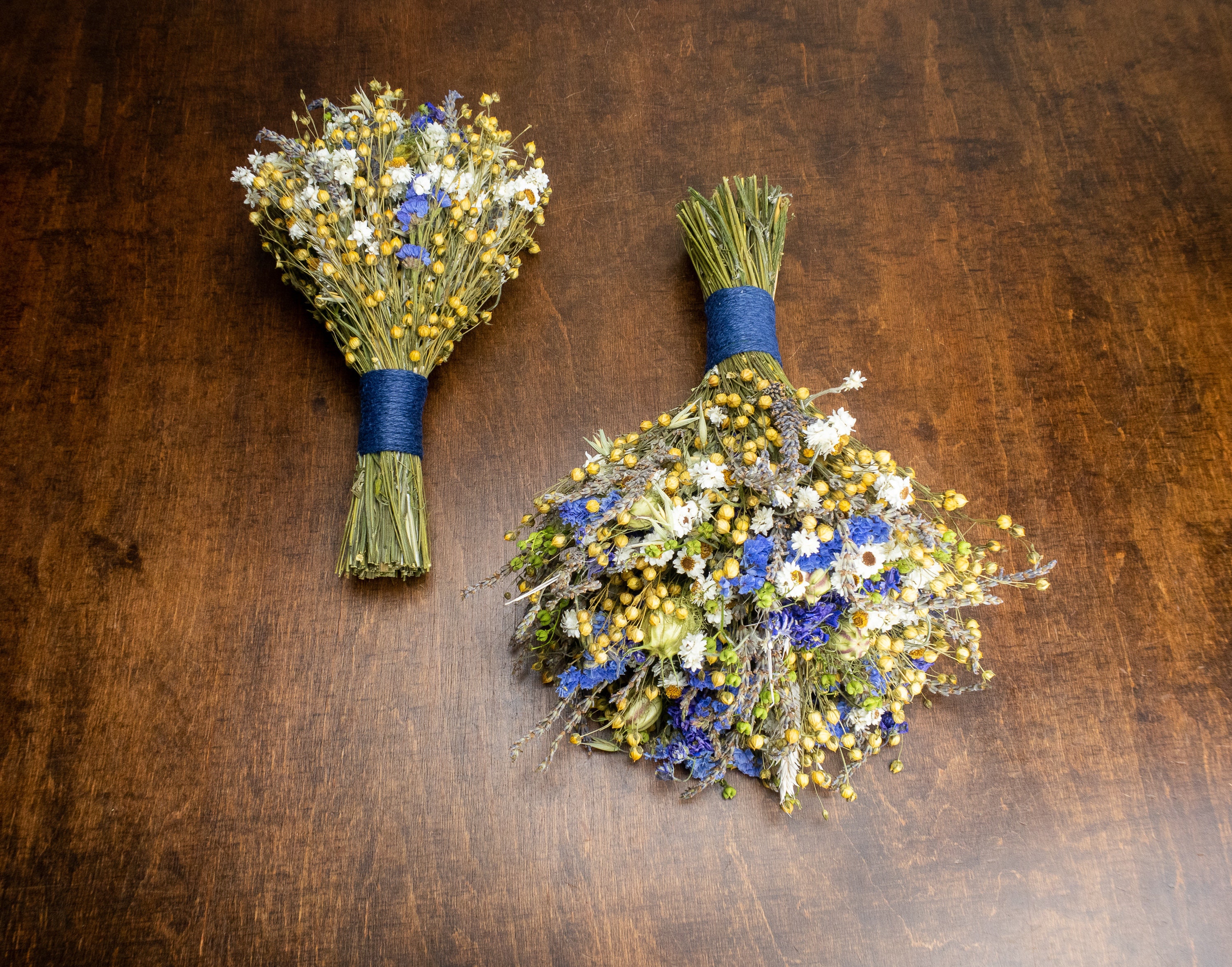Dried Lavender Wedding Bouquet