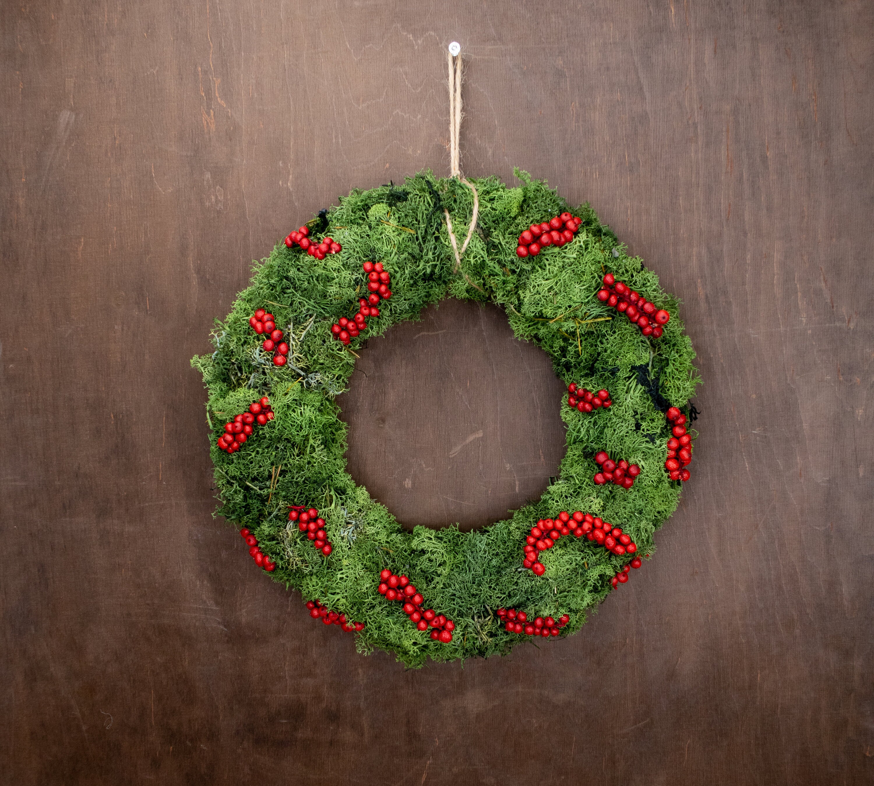 Kerstkransen : Wilde Bessenkrans 45 cm rood (voor binnen) - Natuurlijk Sfeervol