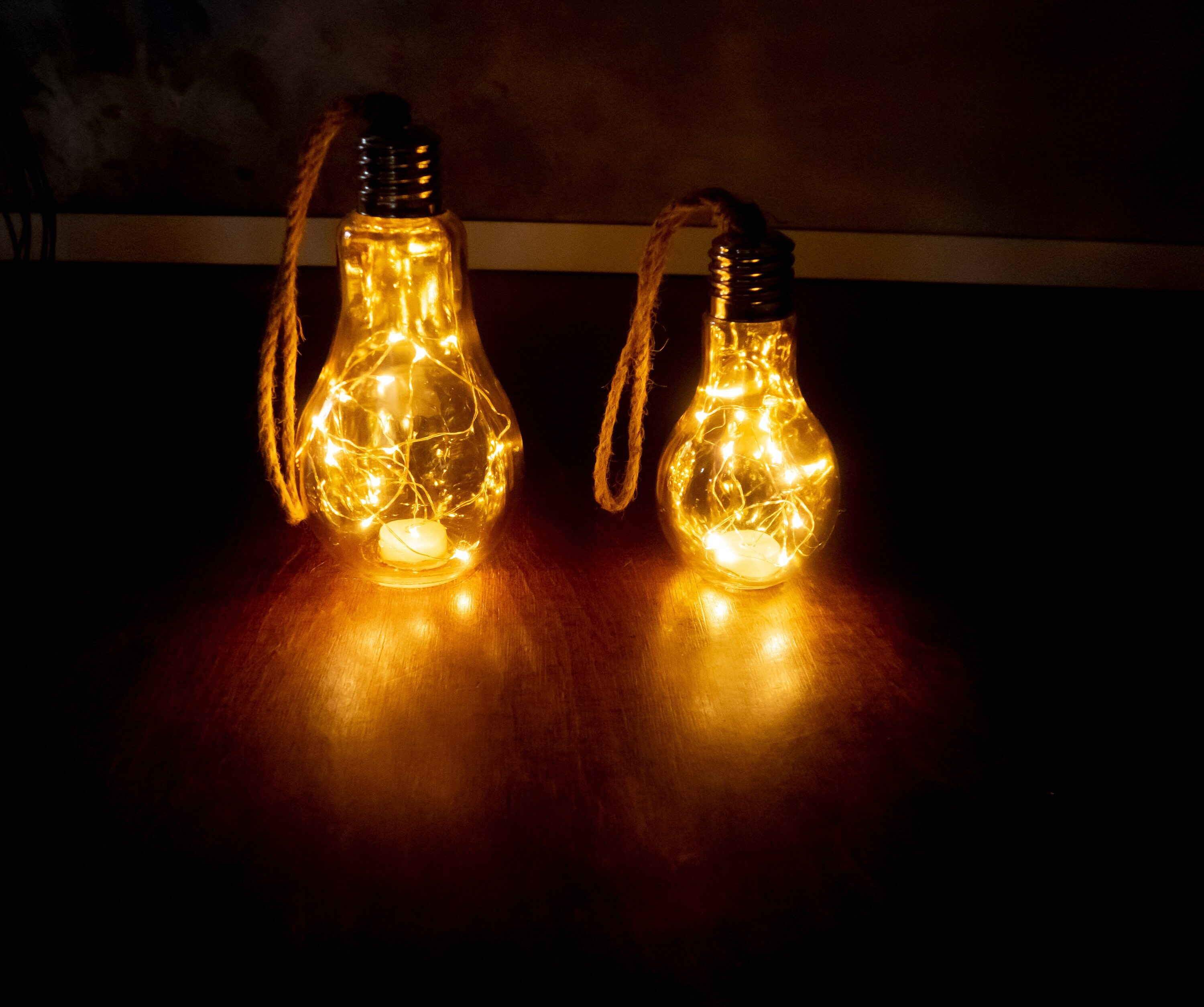 Bulbshaped Modern Wedding Centerpiece LED Bulb Lantern Diy Etsy